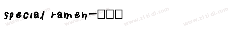 special ramen字体转换